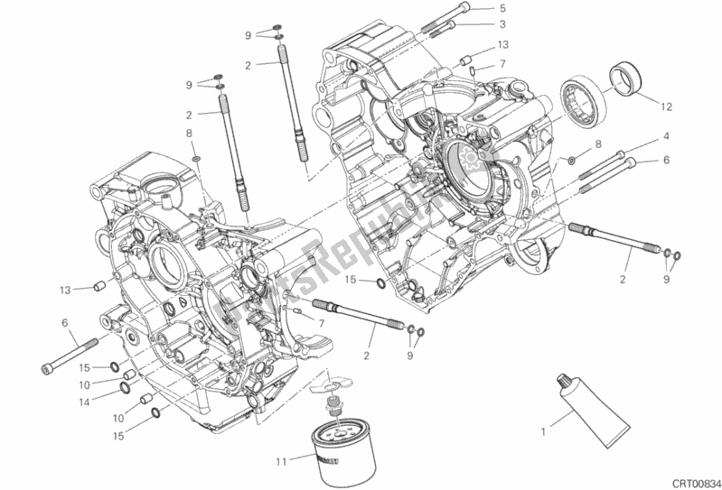 Todas las partes para 09b - Par De Semicárteres de Ducati Diavel 1260 S Brasil 2020